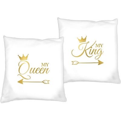 Poduszki dla par zakochanych My King My Queen